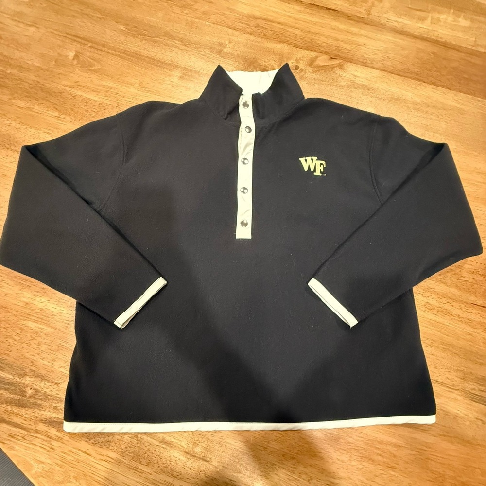 Woman's‎ Wake Forest University Pullover Fleece Large Embroidery Go Deacs!